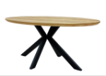 Picture of Manhattan 2.2m Fixed Oval Dining Table 