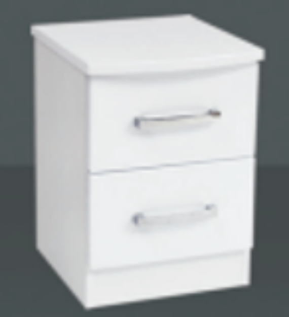 Picture of Miami 2 Drawer Bedside Chest