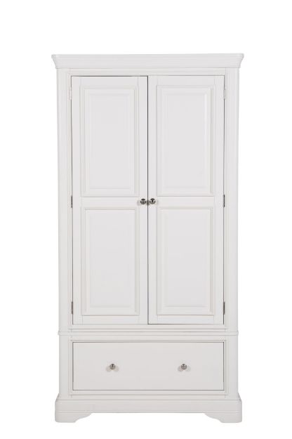 Picture of Mabel 2 Door 1 Drawer Wardrobe (White)