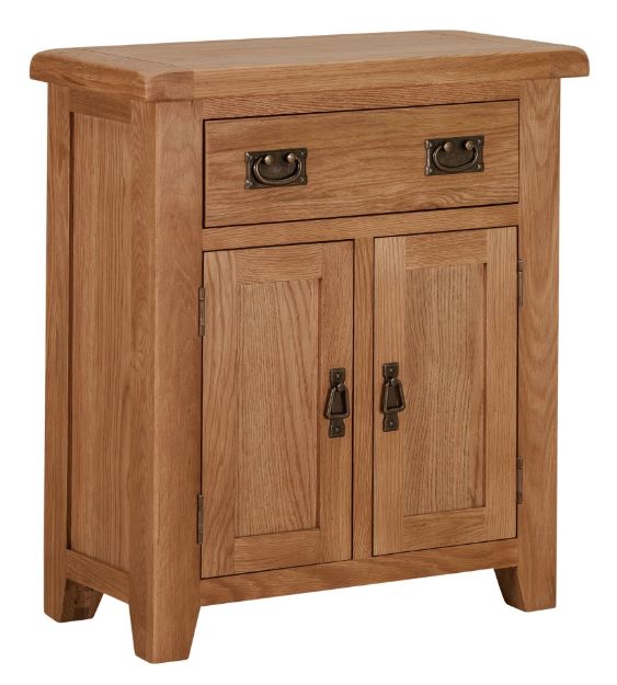 Picture of Paris Oak Small Sideboard with 2 Doors and 1 drawer