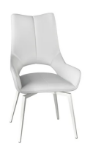 Picture of Spinello Leather Swivel Dining Chair